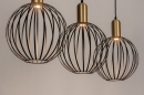 Hanglamp 74369: landelijk, modern, eigentijds klassiek, messing #7