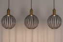 Hanglamp 74369: landelijk, modern, eigentijds klassiek, messing #8