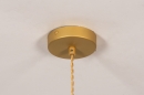Foto 74377-9: Stimmungsvolle Hängeleuchte in Goldfarbe und für austauschbare LED-Leuchtmittel geeignet. 