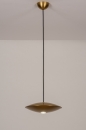 Foto 74379-2: Ronde hanglamp in goud/messing met GU10 fitting