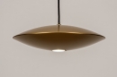 Foto 74379-3: Ronde hanglamp in goud/messing met GU10 fitting