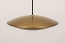 Foto 74379-4: Ronde hanglamp in goud/messing met GU10 fitting