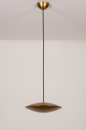 Foto 74379-5: Ronde hanglamp in goud/messing met GU10 fitting