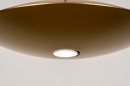 Foto 74379-6: Ronde hanglamp in goud/messing met GU10 fitting