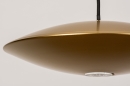 Foto 74379-7: Ronde hanglamp in goud/messing met GU10 fitting