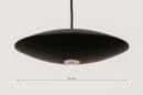 Hanglamp 74380: design, modern, metaal, zwart #1