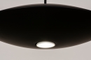 Foto 74380-8: Moderne Hängeleuchte in mattem Schwarz und für austauschbare LED-Leuchtmittel geeignet. 