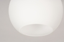 Plafondlamp 74392: modern, retro, glas, wit opaalglas #5
