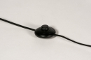 Foto 74399-11: Moderne Stehleuchte in schwarz/messing, für austauschbare LED geeignet..