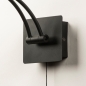 Wandlamp 74410: modern, glas, metaal, zwart #10