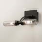 Wandlamp 74410: modern, glas, metaal, zwart #13