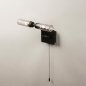 Wandlamp 74410: modern, glas, metaal, zwart #4