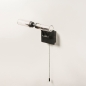 Wandlamp 74410: modern, glas, metaal, zwart #5