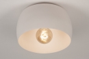 Plafondlamp 74417: modern, metaal, wit, grijs #3