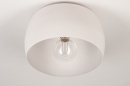 Plafondlamp 74417: modern, metaal, wit, grijs #4