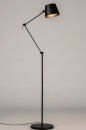 Foto 74424-2: Hohe Stehlampe / Leselampe in mattem Schwarz, geeignet für austauschbare LED
