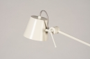 Foto 74428-8 detailfoto: Witte verstelbare vloerlamp van offwhite metaal