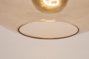 Foto 74442-15: Moderne, gemütliche Deckenleuchte mit Bernsteinglas, geeignet für austauschbare LED-Beleuchtung.