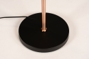 Foto 74467-9 detailfoto: Trendy vloerlamp in de kleuren combi roodkoper en mat zwart.