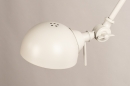Foto 74470-10: Industriële wandlamp met verstelbare arm in warm grijs