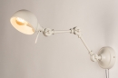 Foto 74470-2: Industriële wandlamp met verstelbare arm in warm grijs