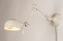 Foto 74470-3: Industriële wandlamp met verstelbare arm in warm grijs