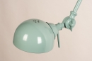 Foto 74471-10: Zeegroene wandlamp met verstelbare arm 'industrieel'