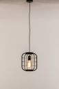 Foto 74513-3: Industriële hanglamp in mat zwarte kleur geschikt voor led verlichting. 