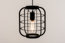 Foto 74513-4: Industriële hanglamp in mat zwarte kleur geschikt voor led verlichting. 