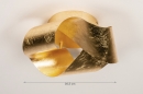 Plafondlamp 74541: modern, klassiek, eigentijds klassiek, messing #1