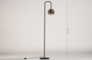 Vloerlamp 74546: modern, eigentijds klassiek, art deco, glas #1