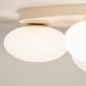 Foto 74553-10 niet_in_feed: Beige plafondlamp rond met drie opaalglazen 