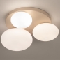 Foto 74553-7 niet_in_feed: Beige plafondlamp rond met drie opaalglazen 