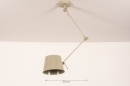 Hanglamp 74556: landelijk, modern, metaal, beige #1
