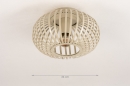 Plafondlamp 74558: landelijk, modern, retro, eigentijds klassiek #1