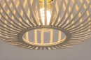 Foto 74559-3 detailfoto: Opengewerkte, beige, zandkleurige plafondlamp gemaakt van gietijzer, geschikt voor vervangbaar led.
