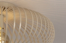Foto 74561-4 detailfoto: Opengewerkte, beige, zandkleurige plafondlamp gemaakt van gietijzer, geschikt voor vervangbaar led.