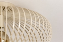Foto 74561-5 detailfoto: Opengewerkte, beige, zandkleurige plafondlamp gemaakt van gietijzer, geschikt voor vervangbaar led.