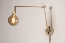 Wandleuchte 74562: laendlich, modern, Metall, Beige #2