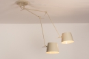 Hanglamp 74566: landelijk, modern, metaal, beige #1