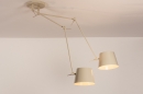 Pendelleuchte 74566: laendlich, modern, Metall, Beige #1