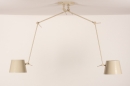 Pendelleuchte 74566: laendlich, modern, Metall, Beige #3