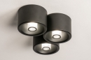 Plafondlamp 74584: design, modern, metaal, zwart #2