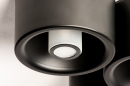 Plafondlamp 74584: design, modern, metaal, zwart #6