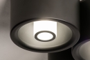 Plafondlamp 74584: design, modern, metaal, zwart #7