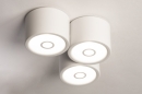 Foto 74585-2: Witte plafondlamp in cilindervorm geschikt voor in de badkamer