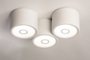 Foto 74585-3: Witte plafondlamp in cilindervorm geschikt voor in de badkamer
