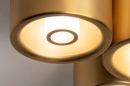 Plafondlamp 74586: design, modern, eigentijds klassiek, messing #7