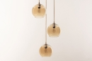 Hanglamp 74592: landelijk, modern, glas, metaal #21
