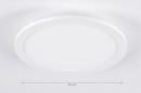 Plafondlamp 74601: modern, aluminium, metaal, wit #1